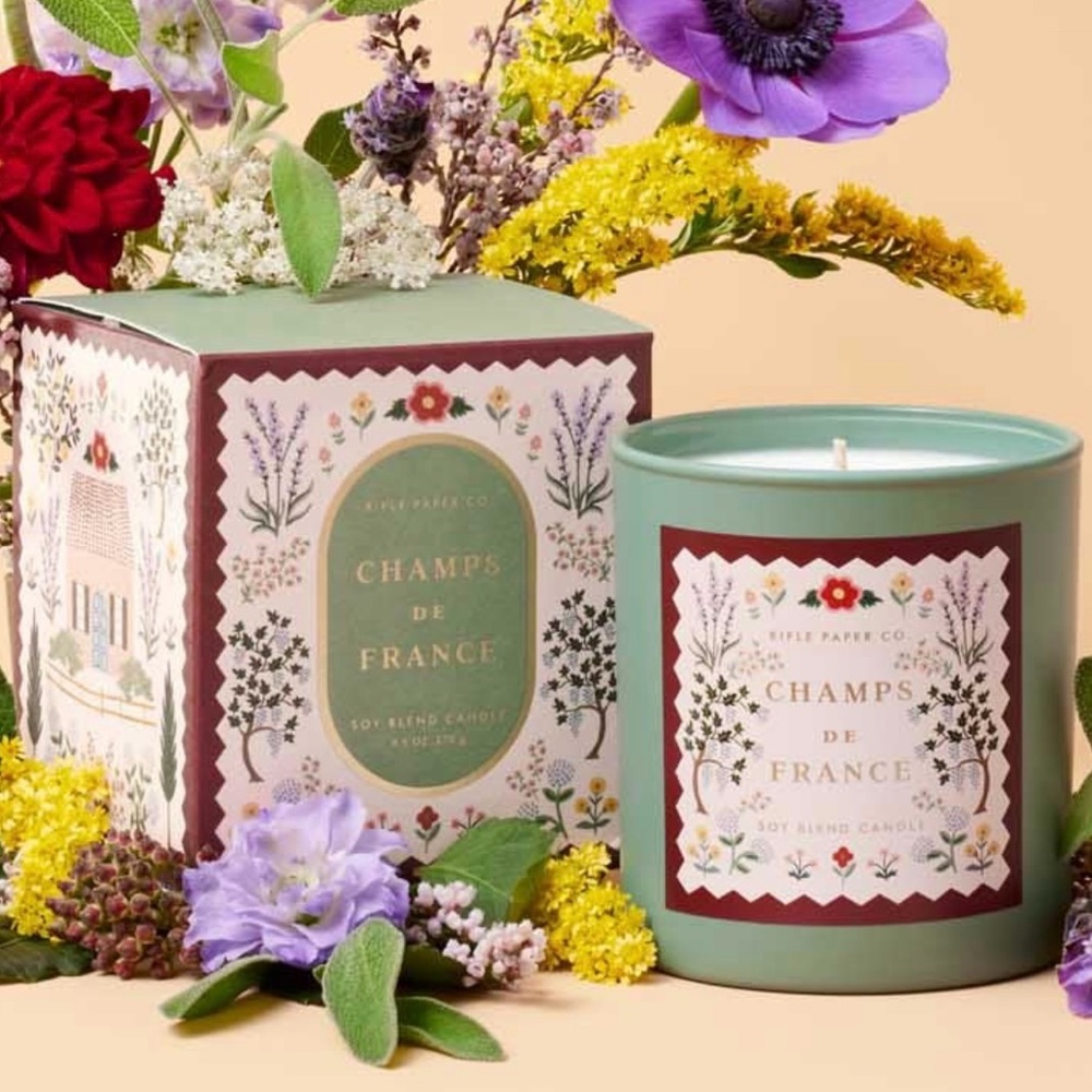 RIFLE PAPER CO. | 9.5 oz | Champs De France + Homebody + Meadow Haze Candle Lot